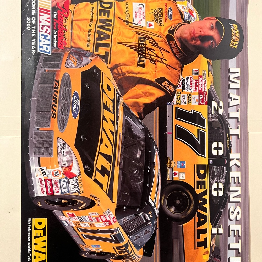 Dewalt Nascar Racing Poster